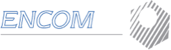Encom - Present on the professional audiovisual market since 1991 logo